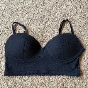 Victoria’s Secret - Body By Victoria Padded No Wire Black Lace Bralette- 36B